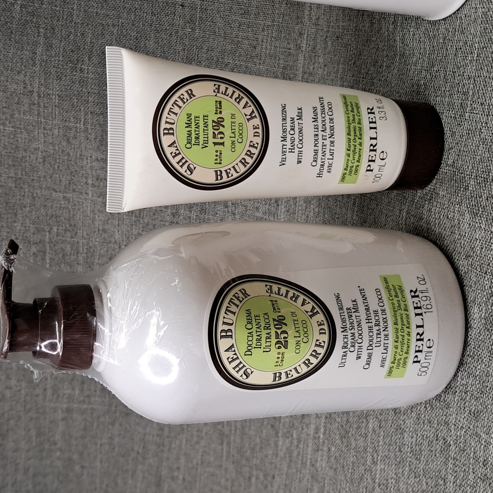 5 Piece Perlier Shea Butter With Coconut Milk Bath Body Set - Picture 2 of 9